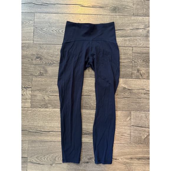 lululemon athletica Pants - Lululemon Leggings Womens 4 Blue Train Times High Rise Yoga Gym Running 25" EUC